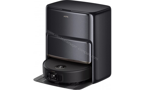 MOVA Z60 Ultra Roller Complete Noir - Vue de 3/4 droite sur la base de chargement