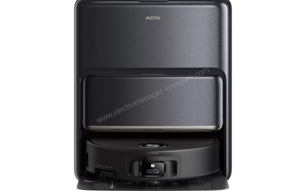 MOVA Z60 Ultra Roller Complete Noir - Vue de face sur la base de chargement