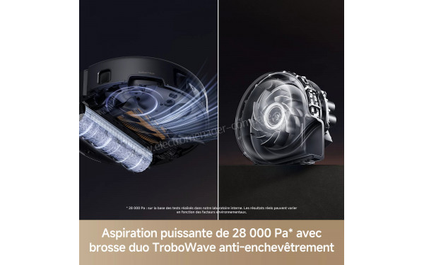 MOVA Z60 Ultra Roller Complete Noir - Puissance d'aspiration