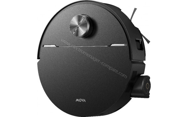 MOVA Z70 Ultra Roller Complete Noir M&eacute;tal Bross&eacute; - Vue du dessus 3/4 gauche