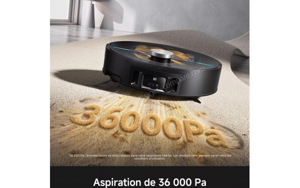 MOVA Z70 Ultra Roller Complete Noir Pierre Naturelle - Puissance d'aspiration