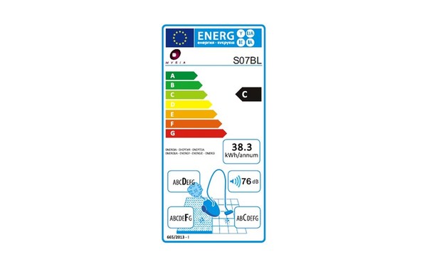 MYRIA MY4505BL - &Eacute;tiquette &eacute;nergie