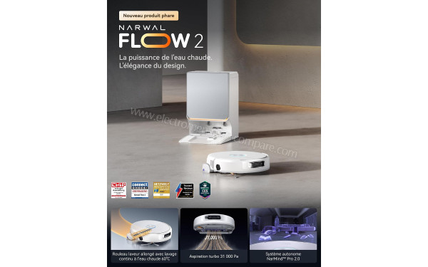 NARWAL Flow 2 Blanc - Mise en situation