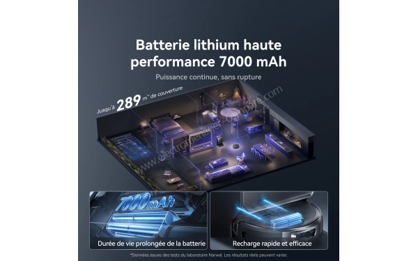 NARWAL Flow 2 Compact - Batterie lithium haute performance 7000 mAh