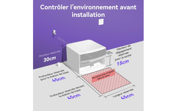 NARWAL Flow Auto Water Blanc - Mise en situation
