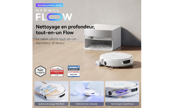 NARWAL Flow Auto Water Blanc - Mise en situation
