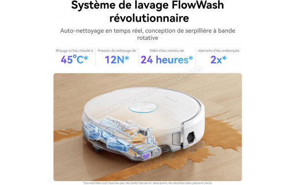NARWAL Flow Auto Water Blanc - Syst&egrave;me de lavage FlowWash