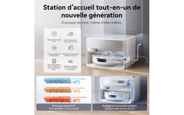 NARWAL Flow Auto Water Blanc -  Station d'accueil tout-en-un