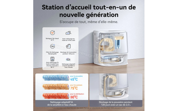 NARWAL Flow Complete Version Blanc - Station d'accueil tout-en-un