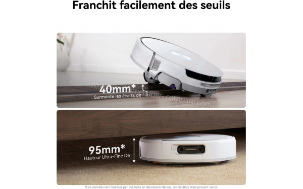 NARWAL Flow Complete Version Blanc - Franchit facilement les seuils