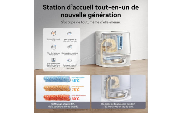 NARWAL Flow Blanc - Station d'accueil tout-en-un