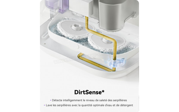NARWAL Freo Blanc - Technologie DirtSense