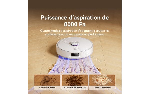 NARWAL Freo S Blanc - Puissance d'aspiration