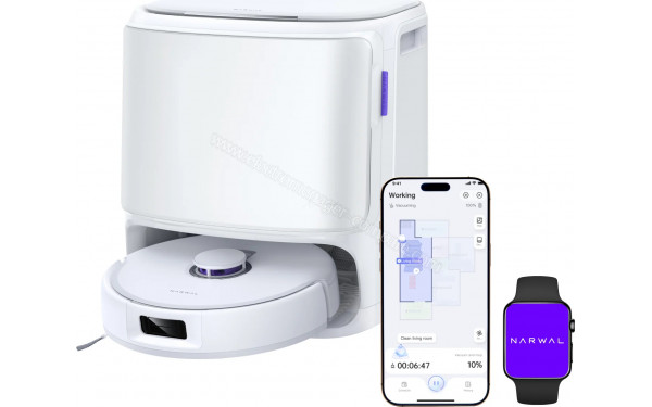 NARWAL Freo X10 Pro Blanc - Vue d'ensemble