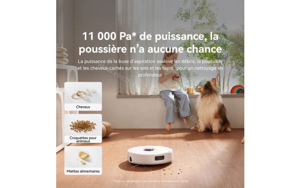 NARWAL Freo X10 Pro Blanc - Puissance d'aspiration