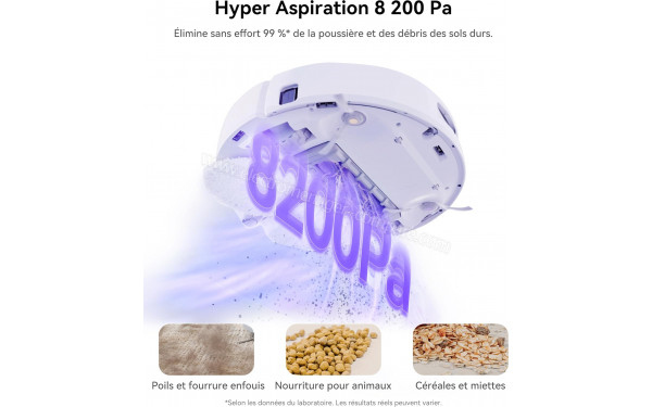 NARWAL Freo X Ultra Blanc - Puissance d'aspiration 8 200 Pa