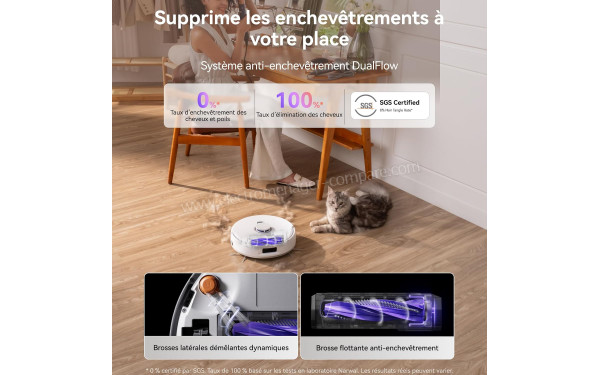 NARWAL Freo Z10 Blanc - Syst&egrave;me anti-enchev&ecirc;trement