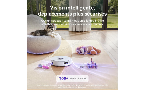 NARWAL Freo Z10 Pro Blanc - D&eacute;tecte les objets