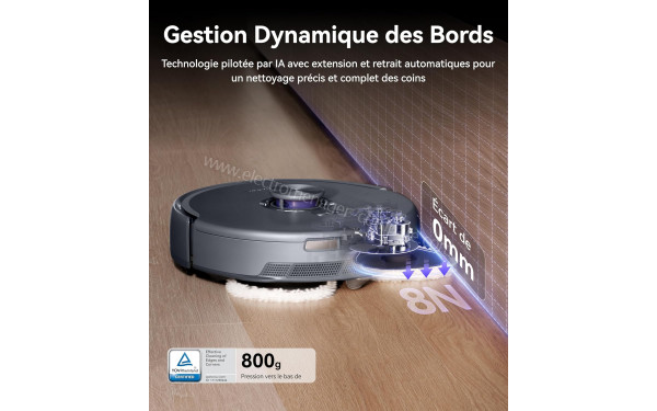 NARWAL Freo Z10 Ultra Gris - Gestion dynamique des bords