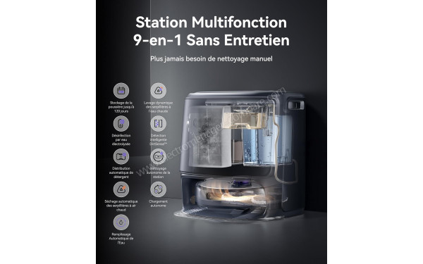 NARWAL Freo Z10 Ultra Gris - Station multifonction 9-en-1