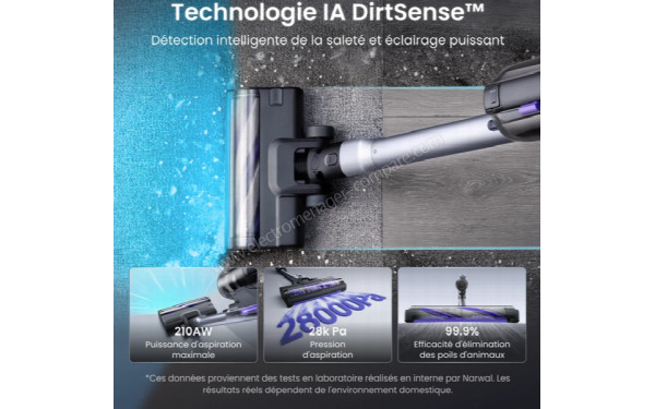 NARWAL V50 Cube - Technologie IA DirtSense