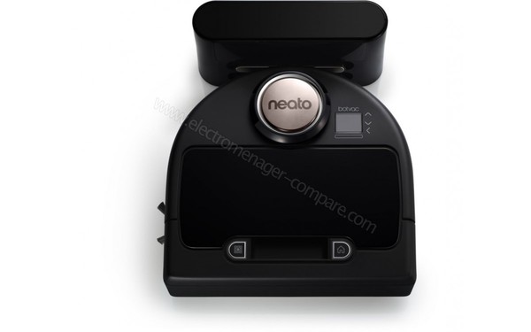 NEATO Botvac Connected - Vue du dessus avec socle de chargement (cr&eacute;dit : Boulanger)