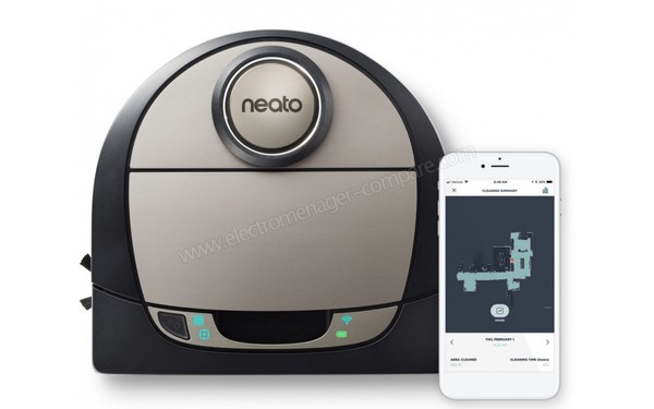 NEATO Botvac D703 Connected - Avec sa t&eacute;l&eacute;commande  (cr&eacute;dit : Boulanger)