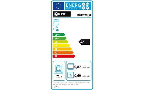 NEFF B48FT78H0 - &Eacute;tiquette &eacute;nergie