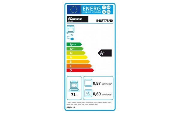 NEFF B48FT78N0 - &Eacute;tiquette &eacute;nergie