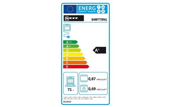 NEFF B48FT78N1 - &Eacute;tiquette &eacute;nergie