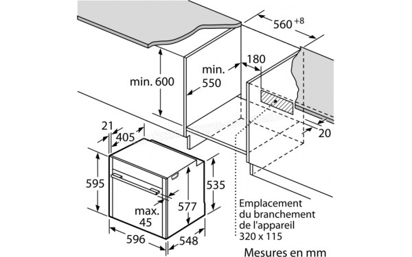 NEFF B54CR71N0F - Dimensions