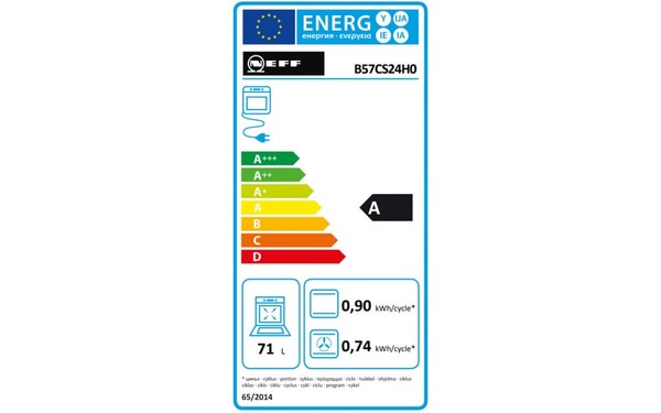 NEFF B57CS24H0 - &Eacute;tiquette &eacute;nergie
