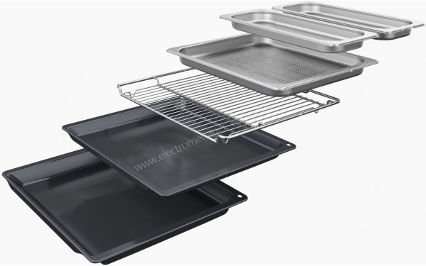 NEFF B64FS31N0 - Vue de la grille et des l&egrave;chefrites