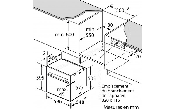NEFF B64VT73N0 - Dimensions