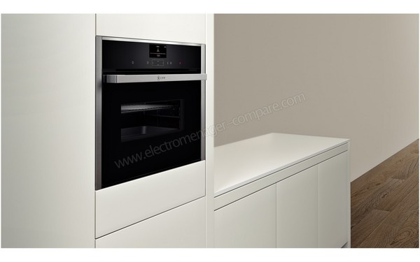 NEFF C17MS32N0 - Vue 3/4 gauche, appareil encastr&eacute;