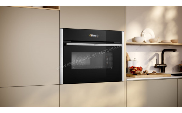 NEFF C24MR21N0 - Appareil encastr&eacute; vue 3/4 gauche