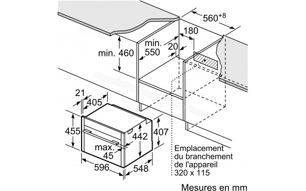 NEFF C24MT7MN0 - Dimensions