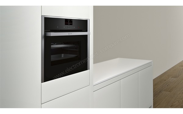 NEFF C27CS22N0 - Vue 3/4 gauche, installation en colonne