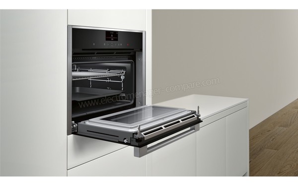 NEFF C27MS22N0 - Vue 3/4 gauche, porte ouverte