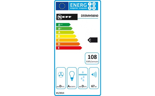 NEFF D55MH56N0 - &Eacute;tiquette &eacute;nergie