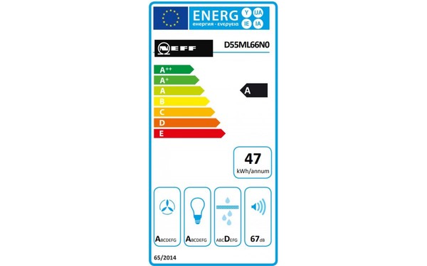 NEFF D55ML66N0 - &Eacute;tiquette &eacute;nergie