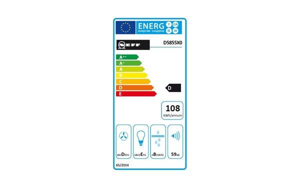 NEFF D5855X0 - &Eacute;tiquette &eacute;nergie