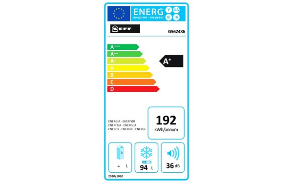 NEFF G5624X6 - &Eacute;tiquette &eacute;nergie
