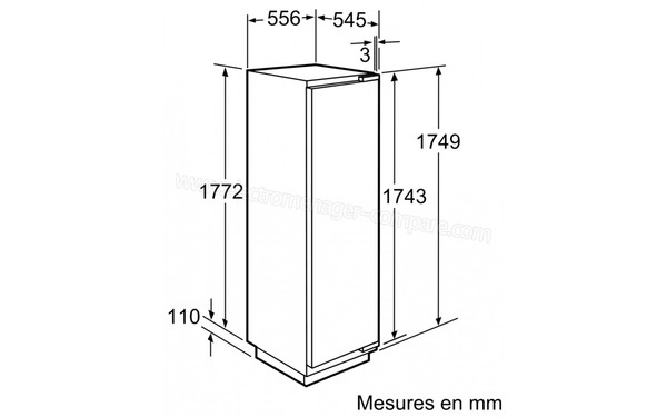 NEFF G8320X0 - Sch&eacute;ma de mesures
