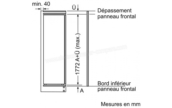 NEFF GI7813E30 - Sch&eacute;ma de fixation de l'habillage