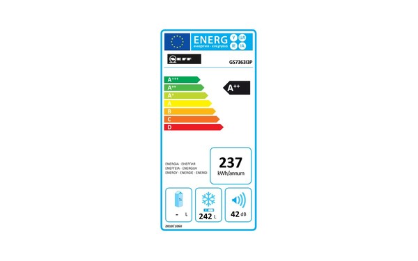 NEFF GS7363I3P - &Eacute;tiquette &eacute;nergie