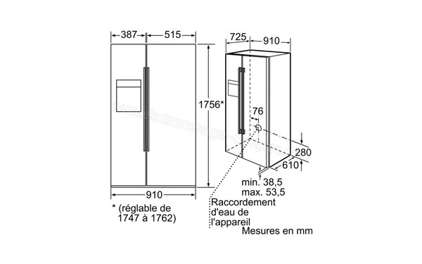 NEFF K5950N1 - Schema d'encastrement 1