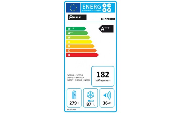 NEFF KG7393B40 - &Eacute;tiquette &eacute;nergie
