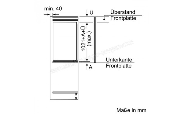 NEFF KI1313F30 - Sch&eacute;ma d'encastrement 3