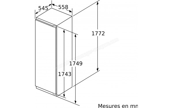 NEFF KI1813FE0 - Dimensions
